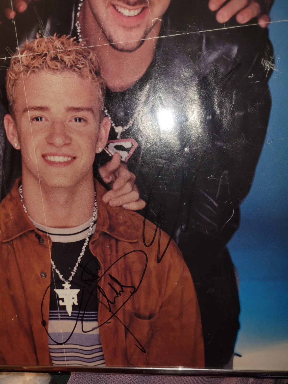Signed And Framed Nsync Post From 2001. Read Details Please, image 3