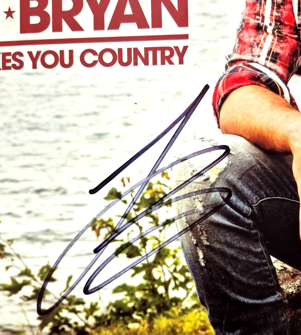 LUKE BRYAN SIGNED AUTOGRAPHED WHAT MAKES YOU COUNTRY ALBUM VINYL RARE PSA COA, изображение 2