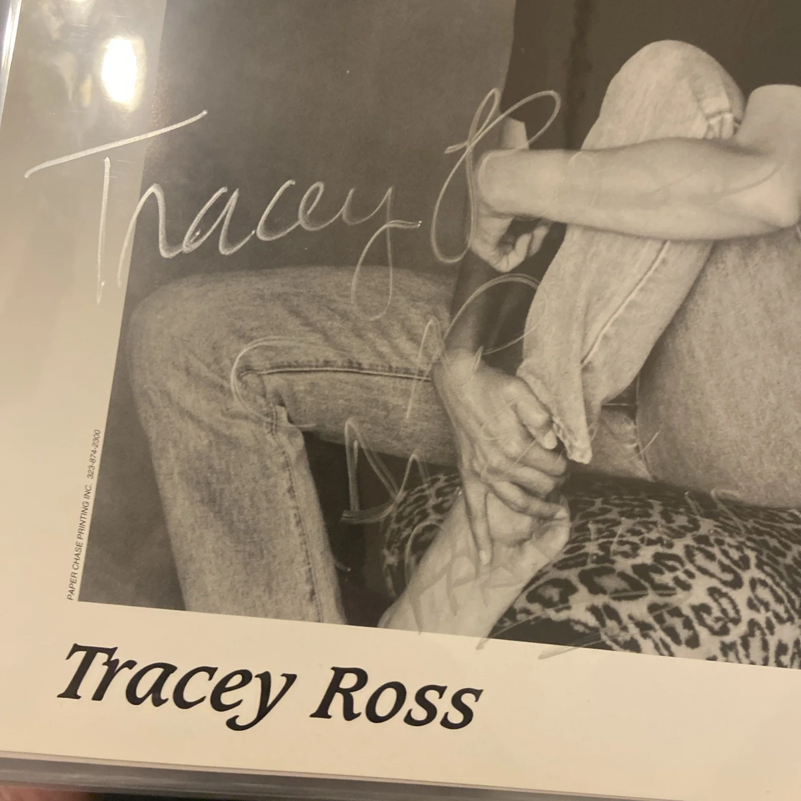 Signed TRACEY ROSS Passions Dr Eve Actress AUTOGRAPH 8x10 b&w silver ink, image 2