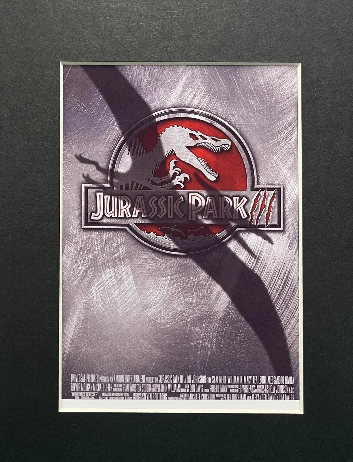 Jurassic Park 3 . 35mm Film Cell MOUNTED Display, image 2