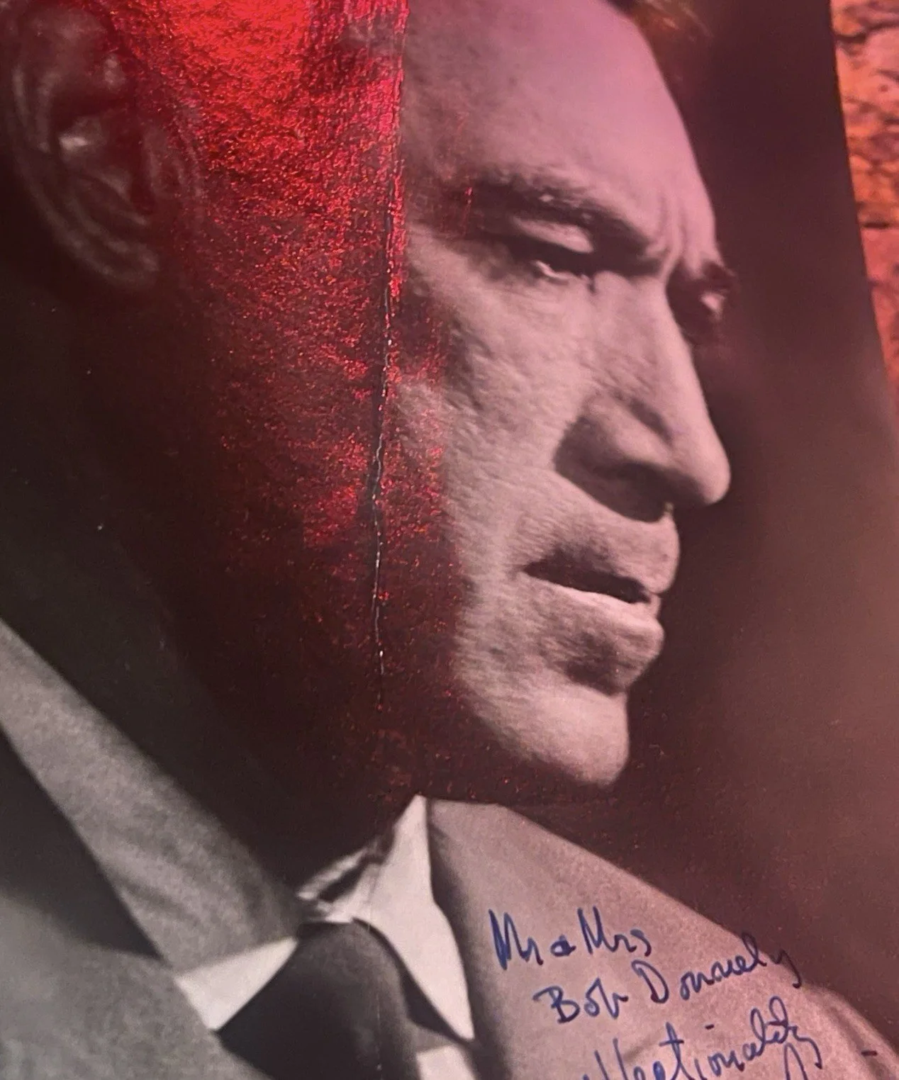 JSA COA ANTHONY QUINN SIGNED DAMAGED 8x10 PHOTO, image 3