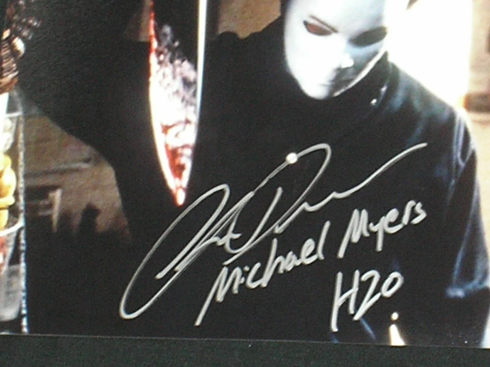 CHRIS DURAND Michael Myers Signed 8x10 Photo Halloween H2O Autograph B, image 2