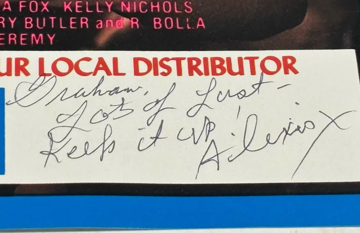 Cody Nicole — 1983 ALEXIS X Adult Film Actress SIGNED Promotional Photo Video Flyer, изображение 2