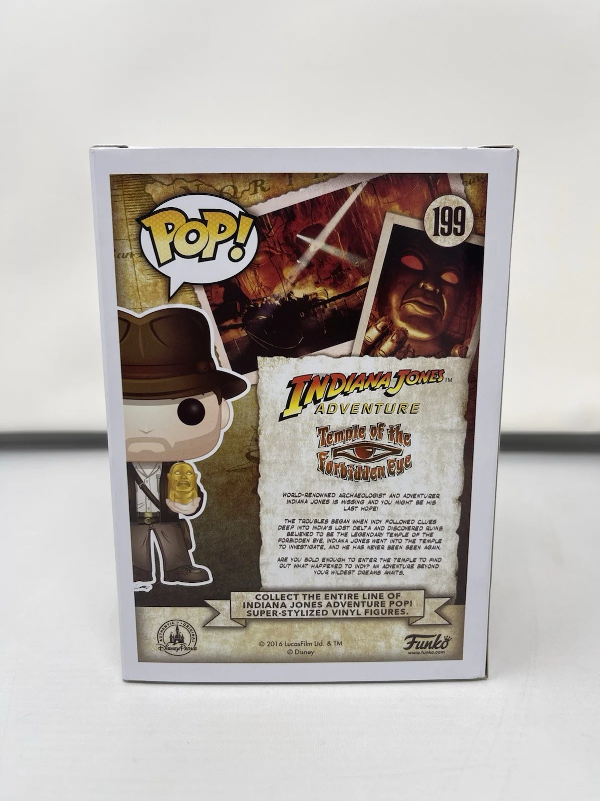 Harrison Ford — Harrison Ford Signed Indiana Jones 199 2016 SDCC Limited Funko Pop Beckett COA, изображение 3
