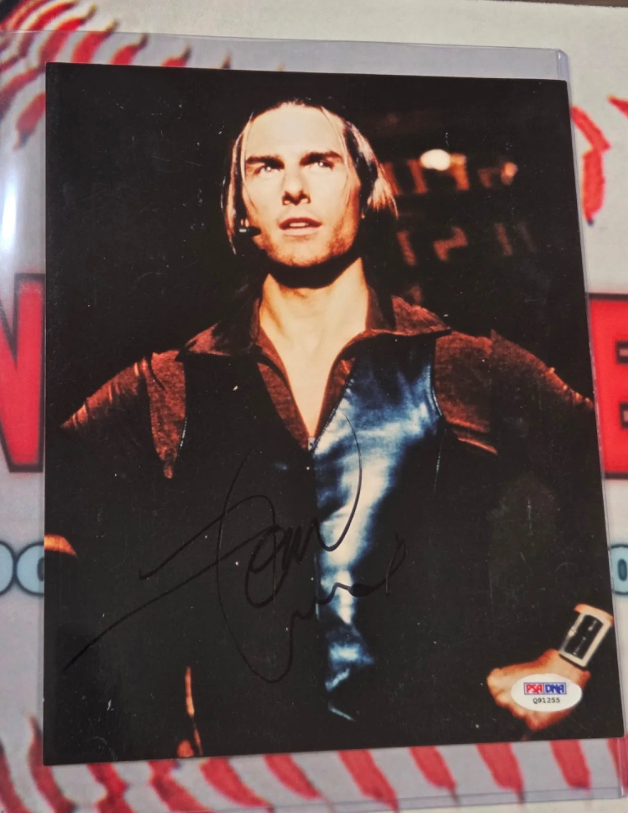 Tom Cruise — Tom Cruise Signed Magnolia Frank T.J. Mackey 8x10 Photo PSA/DNA Certified Auto