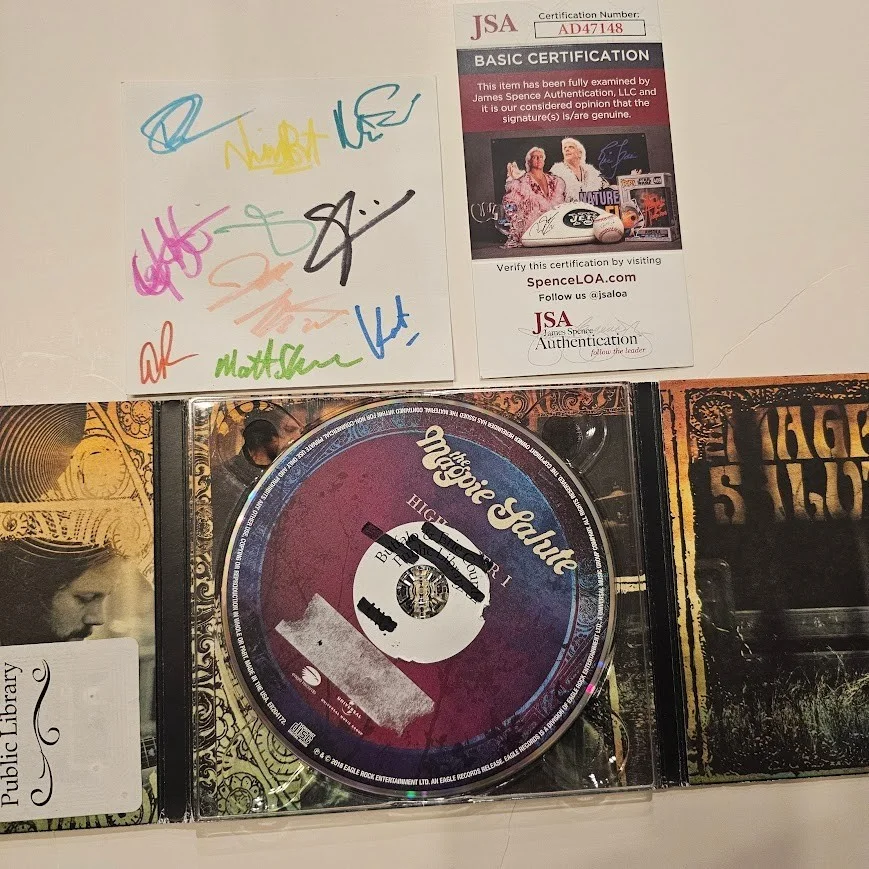 The Magpie Salute band signed Autographed High Water I CD insert JSA COA, image 2