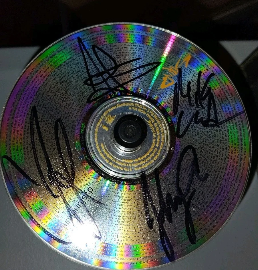 Staind Band Signed Dysfunctional Cd Aaron Lewis Wysocky Mushok April, image 2