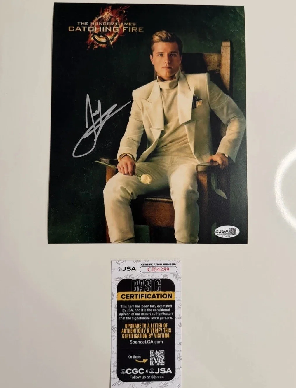 Josh Hutcherson — Josh Hutcherson Actor Autographed 8x10 Photo Hunger Games Rare JSA COA