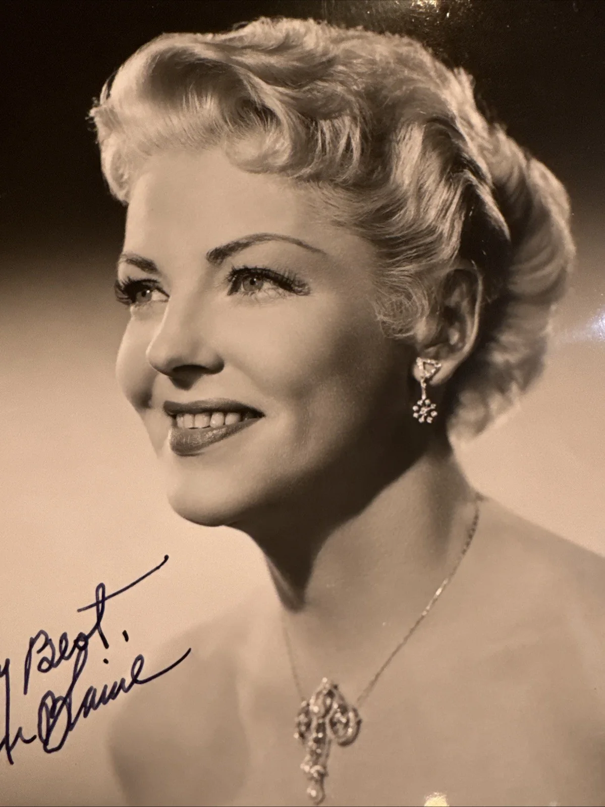 8 X 10 Photo Vivian Blaine Autograph Guys And Dolls Public Pigeon Actress, изображение 5