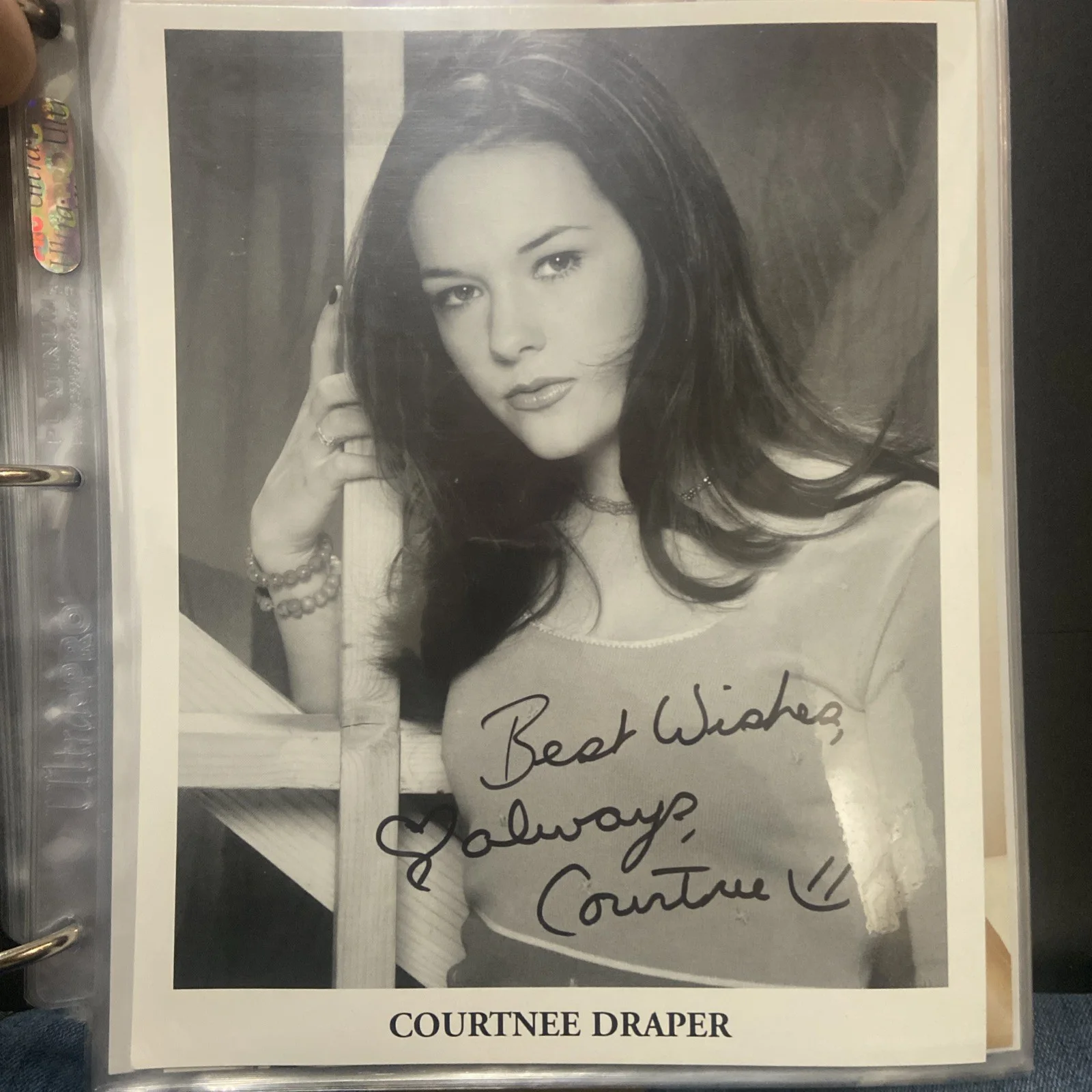 Courtnee Draper — Hand SIGNED Courtnee Draper 8x10 Photo VERY SCARCE Disney Child Actor Autograph