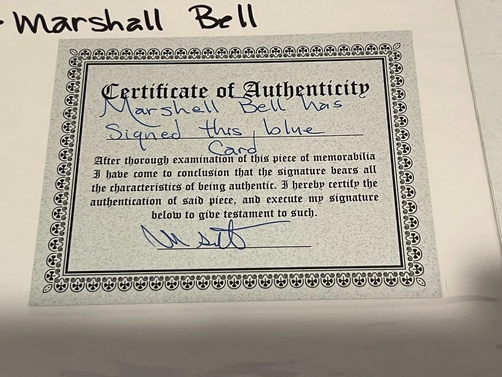 Marshall Bell Hand Signed Cut Actor Total Recall Nightmare on Elm Street, изображение 3