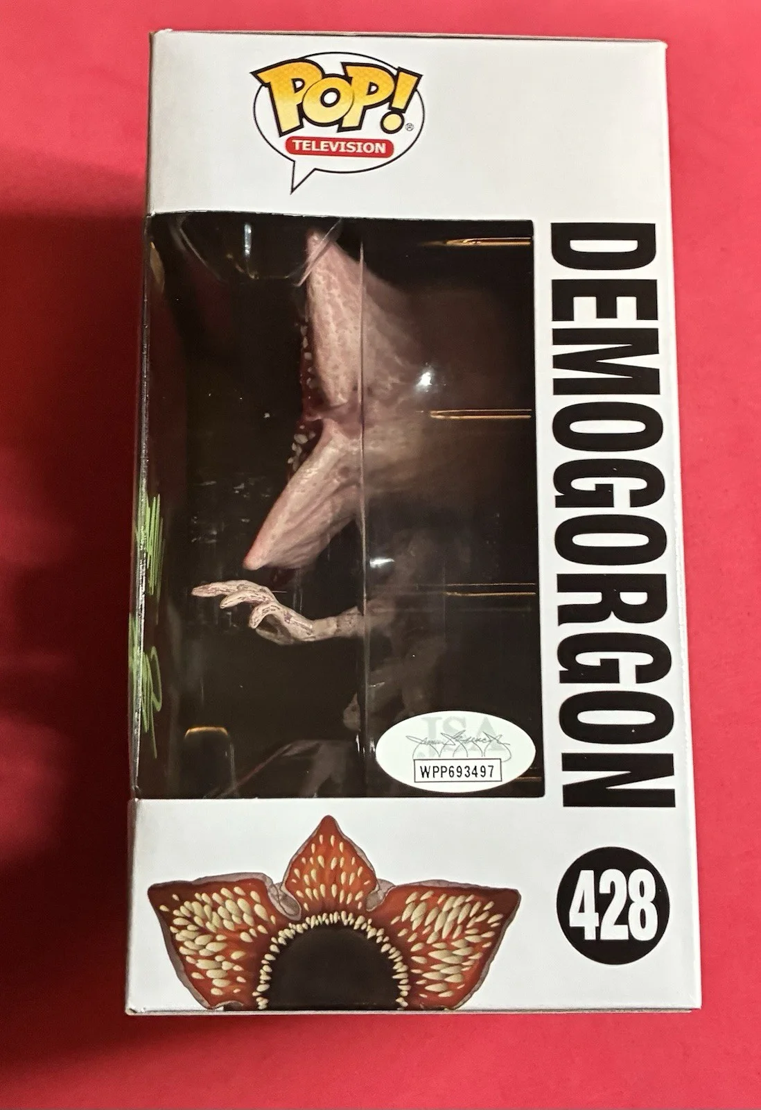 Mark Steger signed Stranger Things Demogorgon Funko 428 JSA -Free Ship/Protector, image 2