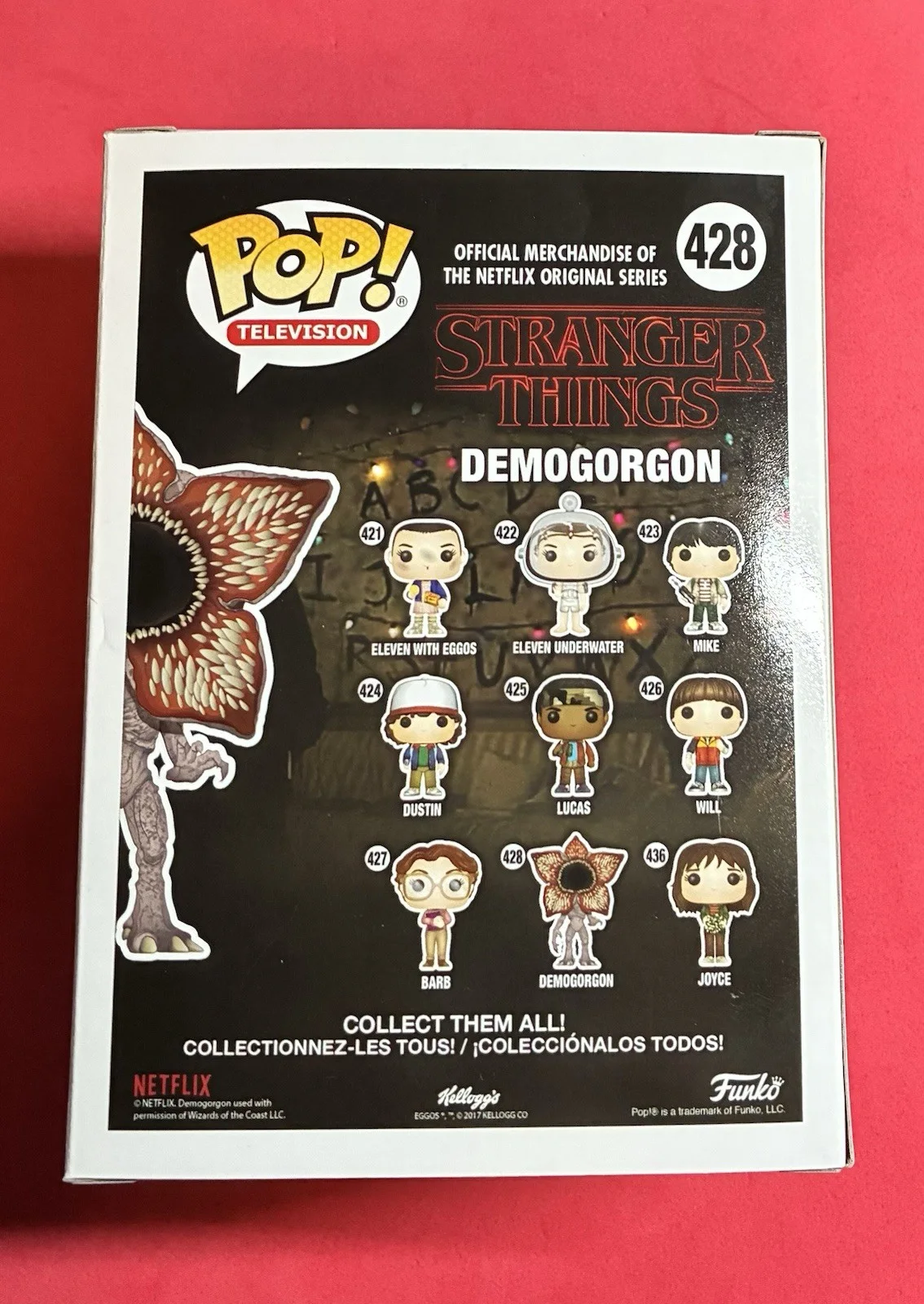Mark Steger signed Stranger Things Demogorgon Funko 428 JSA -Free Ship/Protector, image 3