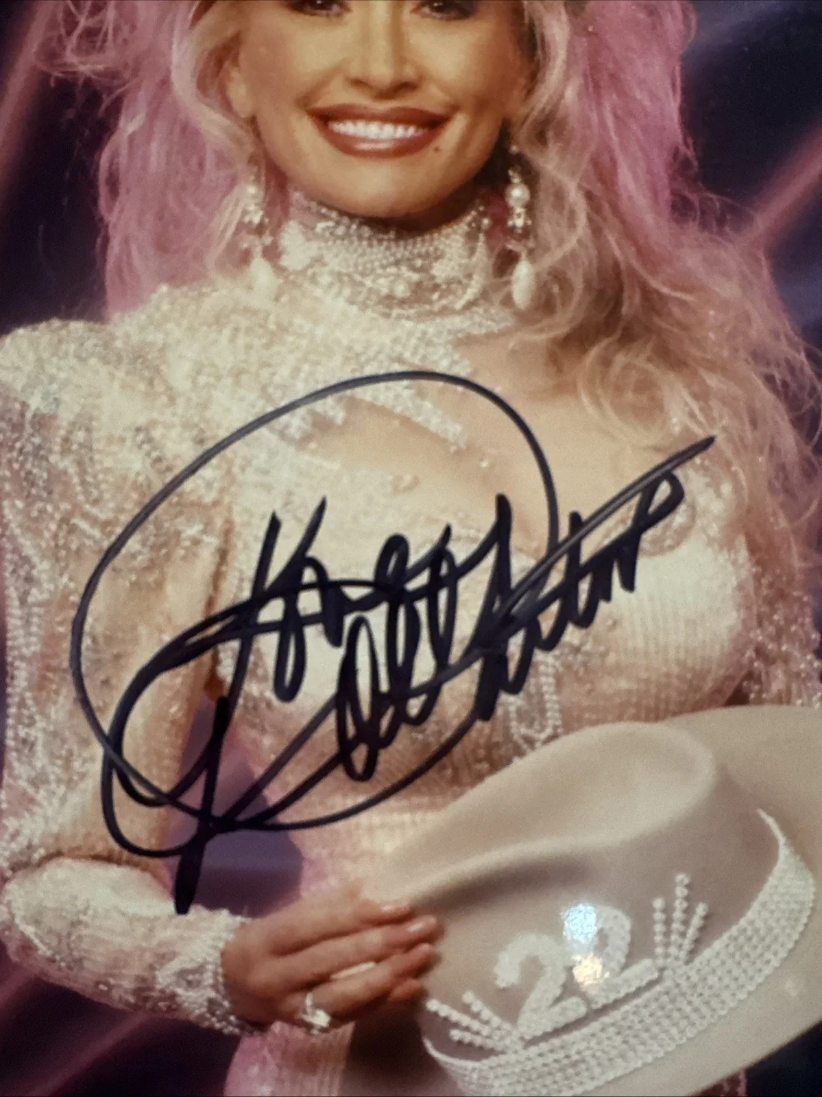 8 X 10 Photo Dolly Parton Authentic Autograph Country Music Singer McKeen COA, изображение 3