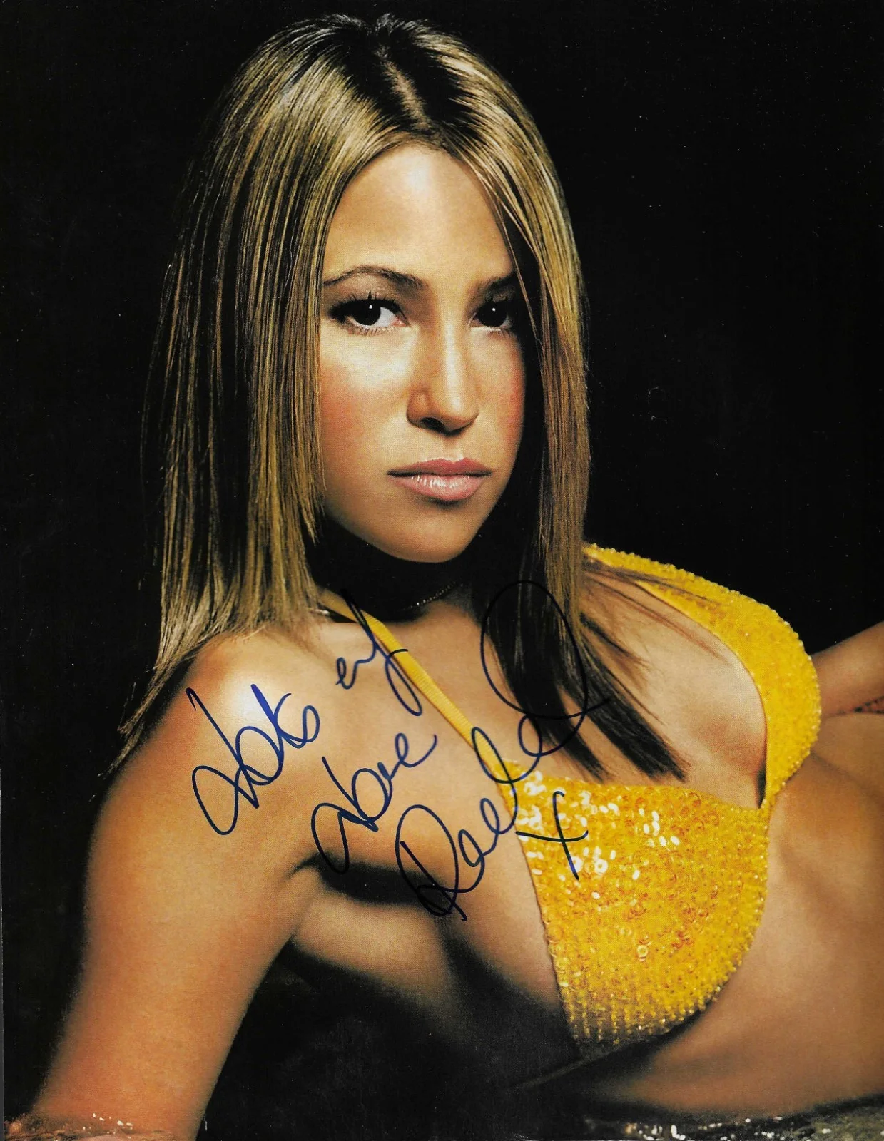 Rachel Stevens of S Club 7 REAL hand SIGNED FHM Pinup Page Photo COA Autographed, изображение 2