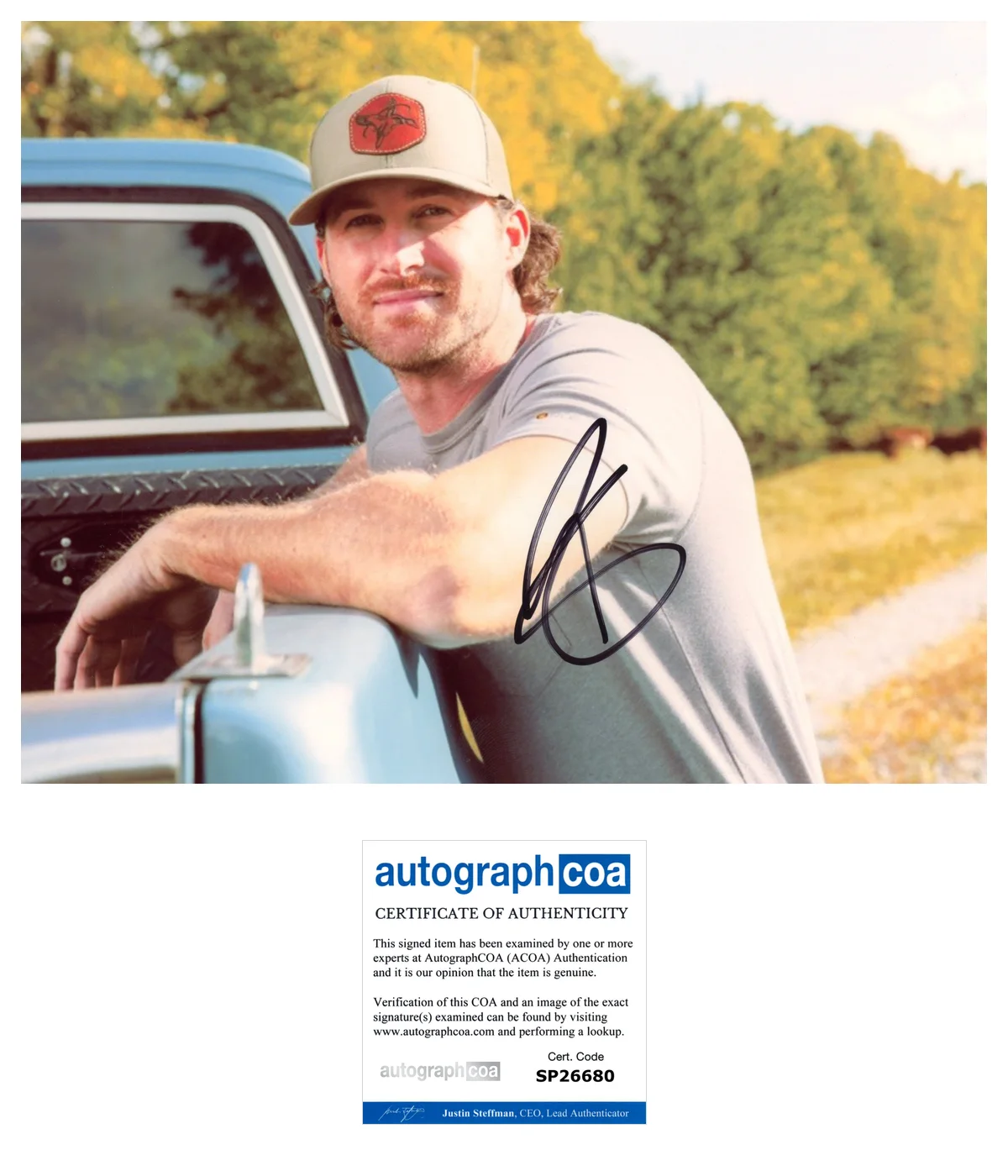 RILEY GREEN SIGNED AUTOGRAPH COUNTRY STAR 8x10 PHOTO w/EXACT VIDEO PROOF & COA, изображение 3