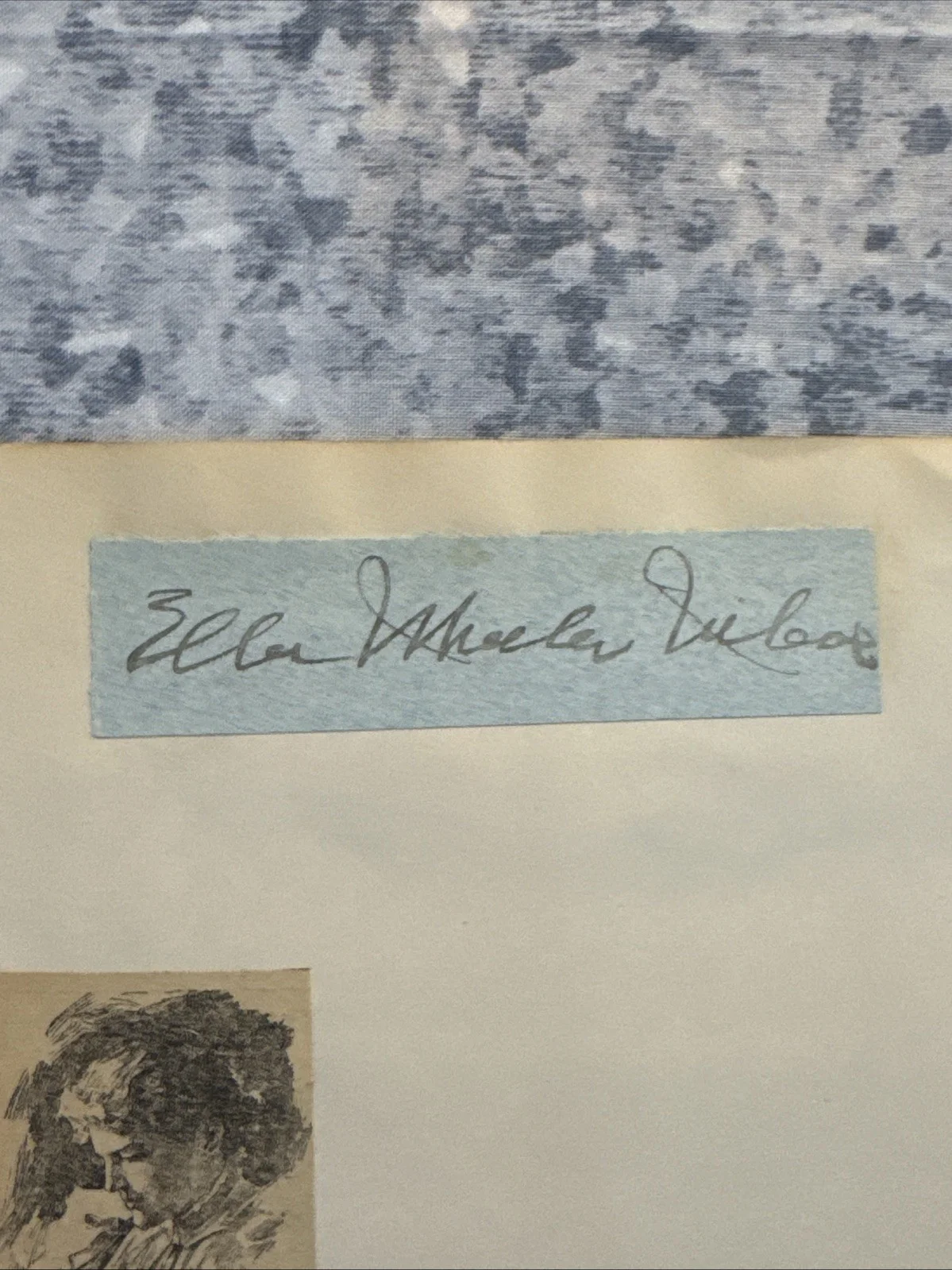 Authentic Cut Autograph Ella Wheeler Wilcox 1850-1919 Famous Poet Author, image 2