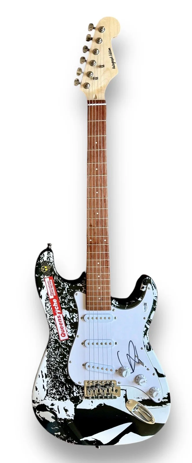 Geoff Tate Signed Guitar Custom JSA COA Queensryche Operation Mindcrime, image 2