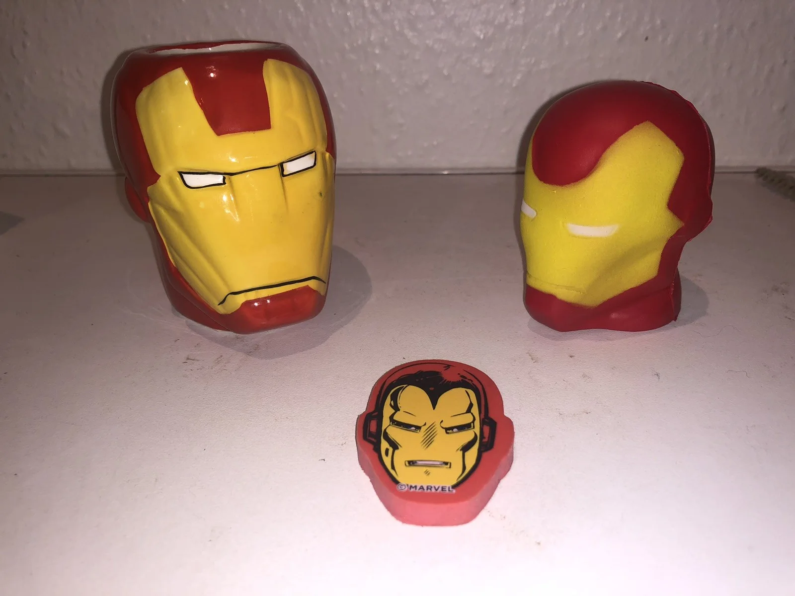 Marvel Iron Man Set Small Mug, Squeeze Ball & Rubber/Eraser, image 2