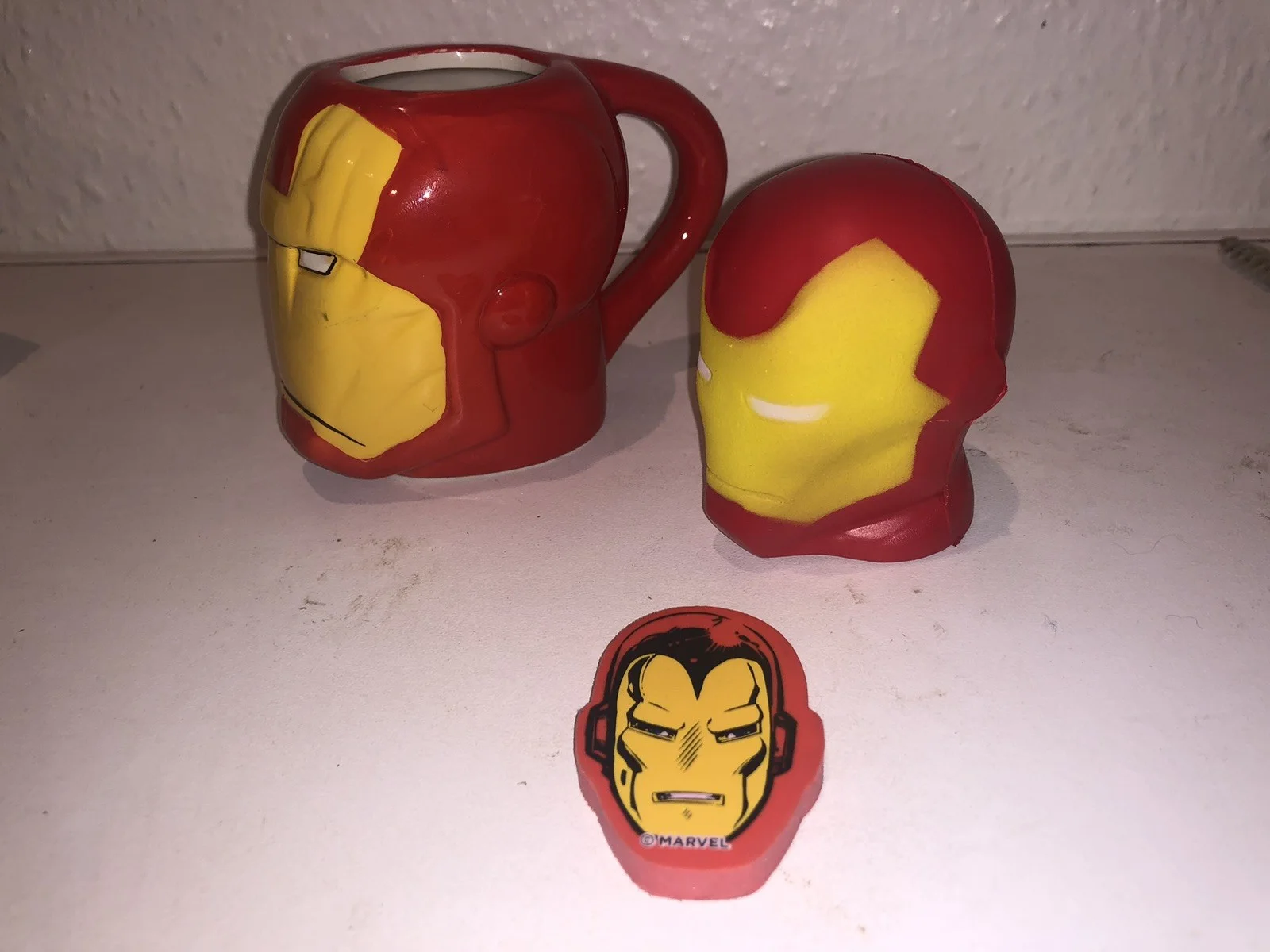 Marvel Iron Man Set Small Mug, Squeeze Ball & Rubber/Eraser, image 3