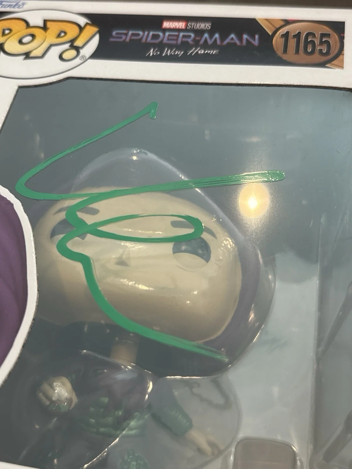 Willem Defoe Signed Funko - Green Goblin - Spiderman - Autographed, image 2