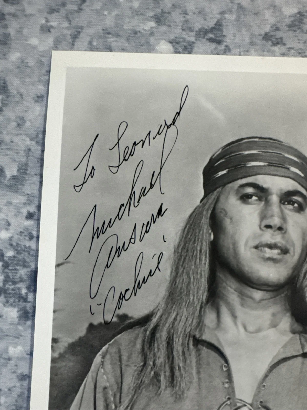 8 X 10 Photo Michael Ankara Authentic Autograph Cochise From Broken Arrow, image 2
