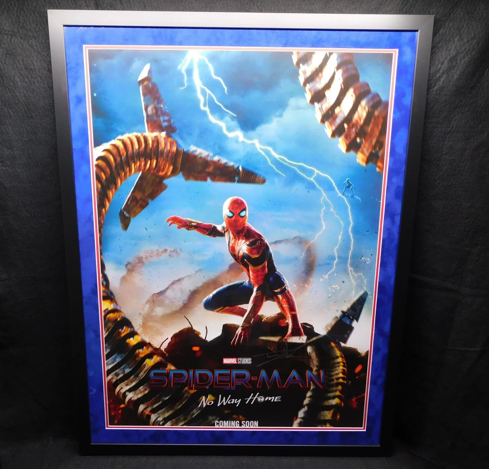 Tom Holland — Tom Holland Signed Framed Spider-Man No Way Home Poster Brothers Trust COA A
