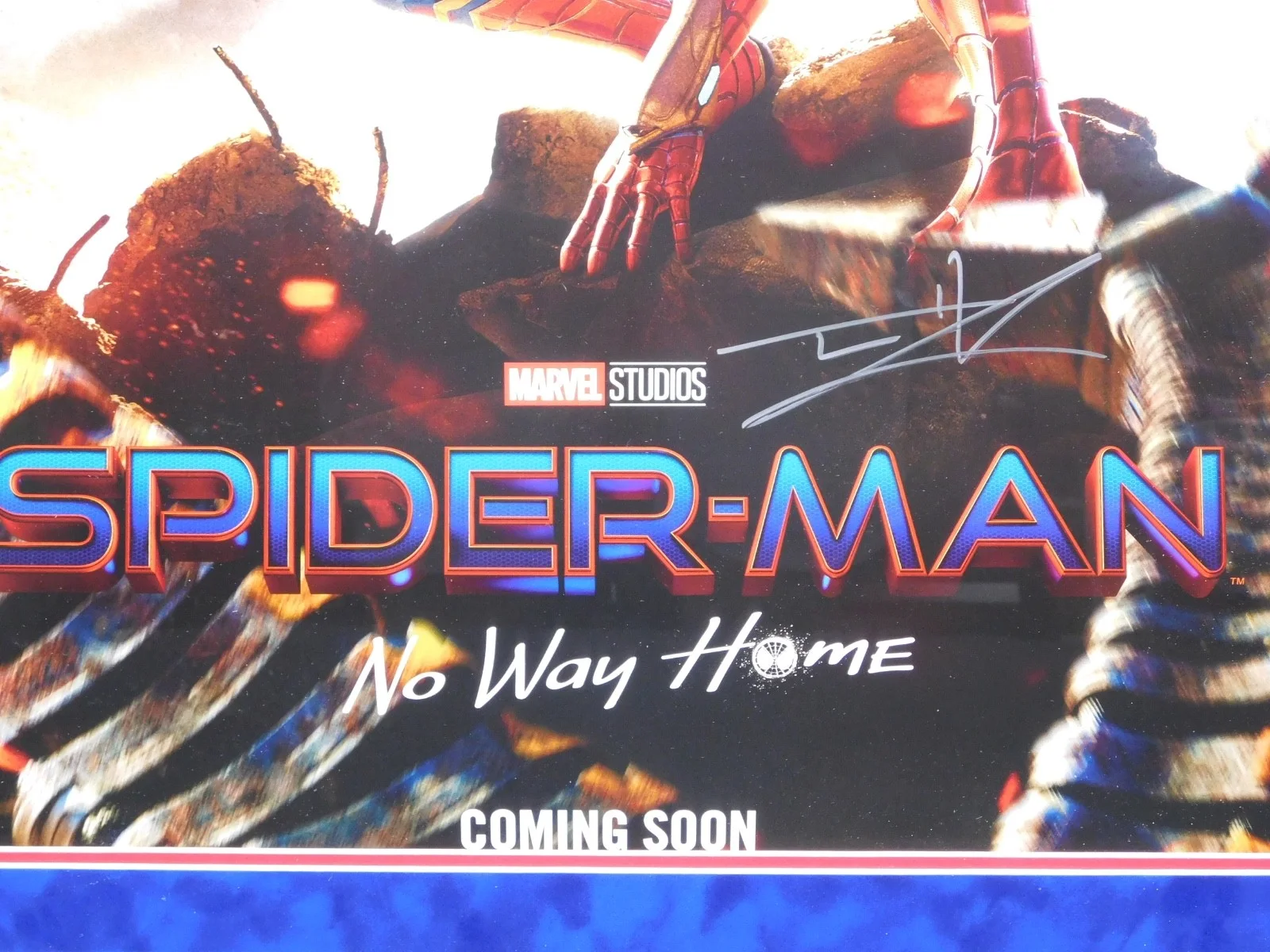 Tom Holland — Tom Holland Signed Framed Spider-Man No Way Home Poster Brothers Trust COA A, изображение 2