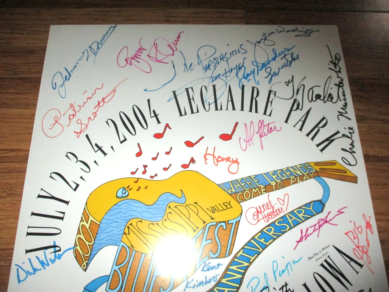 2004 Signed Mississippi Valley Blues Poster - Charlie Musselwhite, Others, image 2