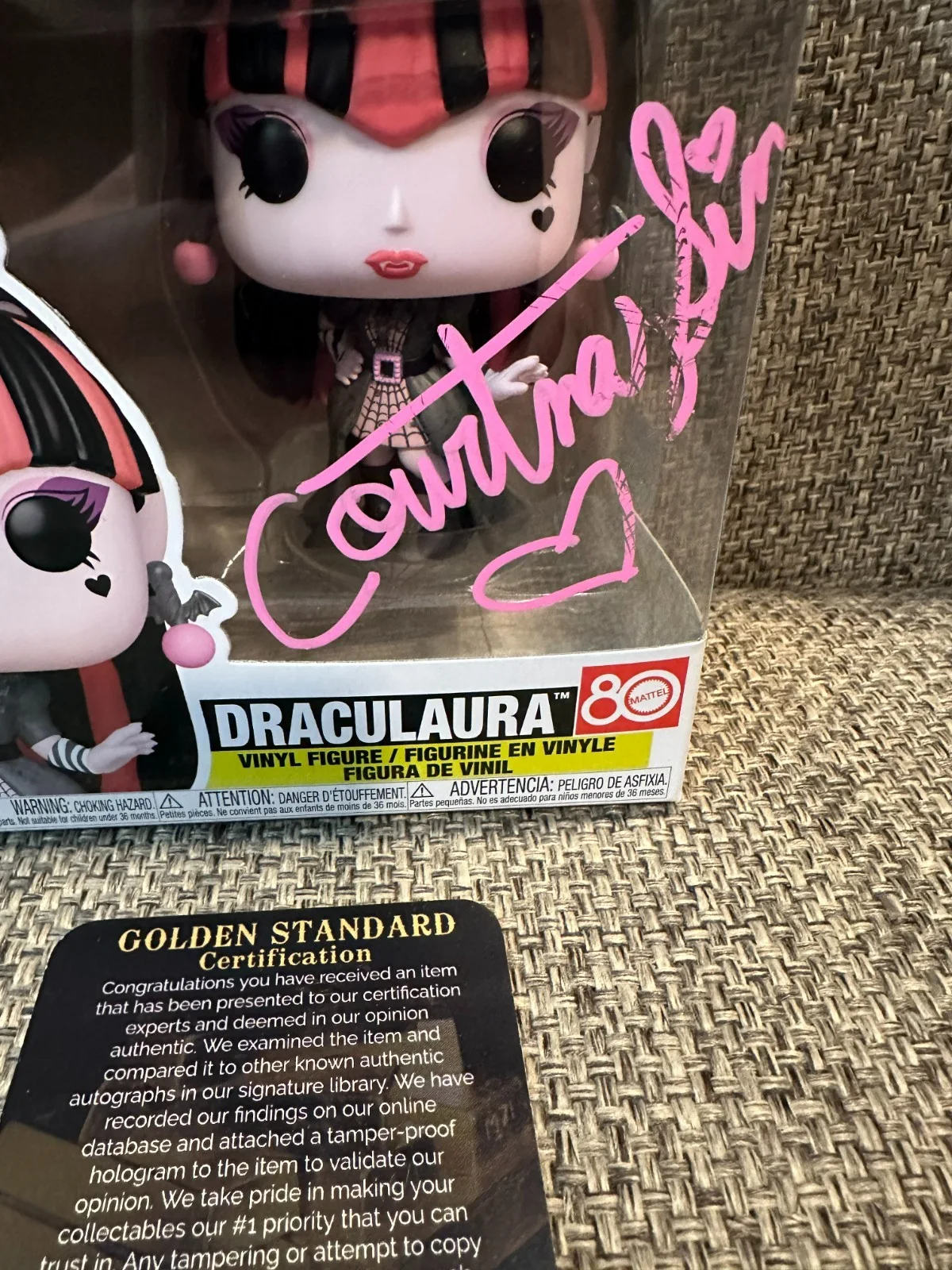 Courtney Lin — Courtney Lin Signed Autographed Funko Pop! Draculaura #163 COA #17423 AUTO, изображение 2