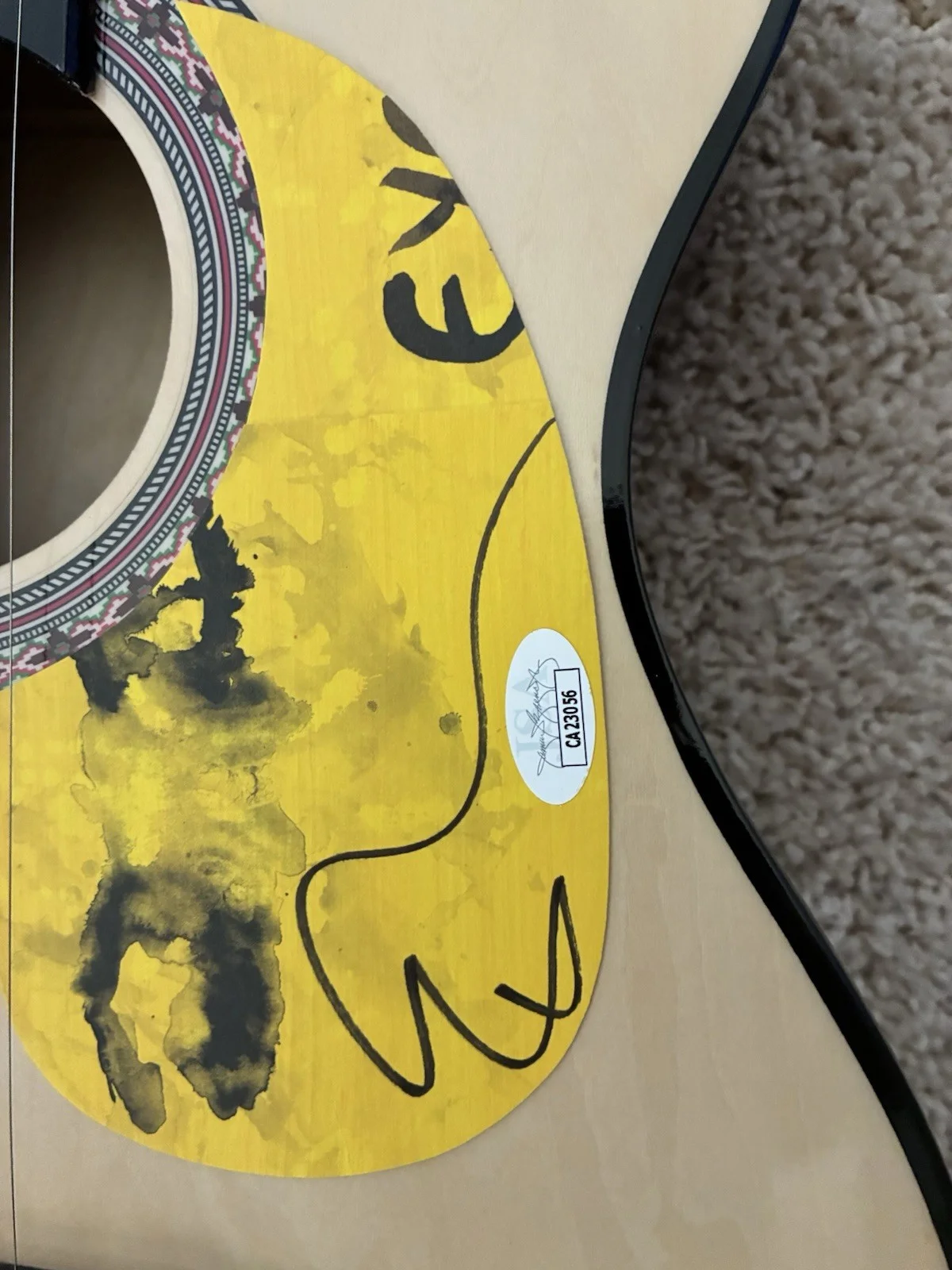 Ed Sheeran Autographed Guitar With COA, image 2