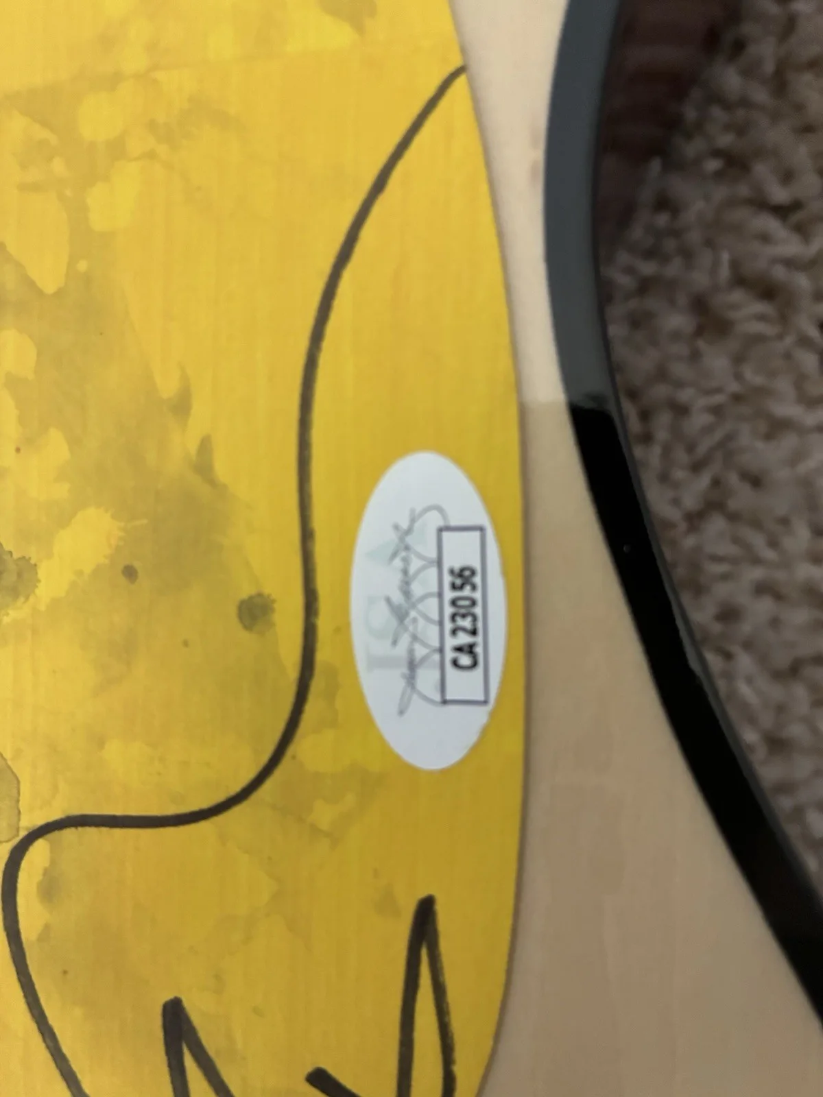 Ed Sheeran Autographed Guitar With COA, image 3