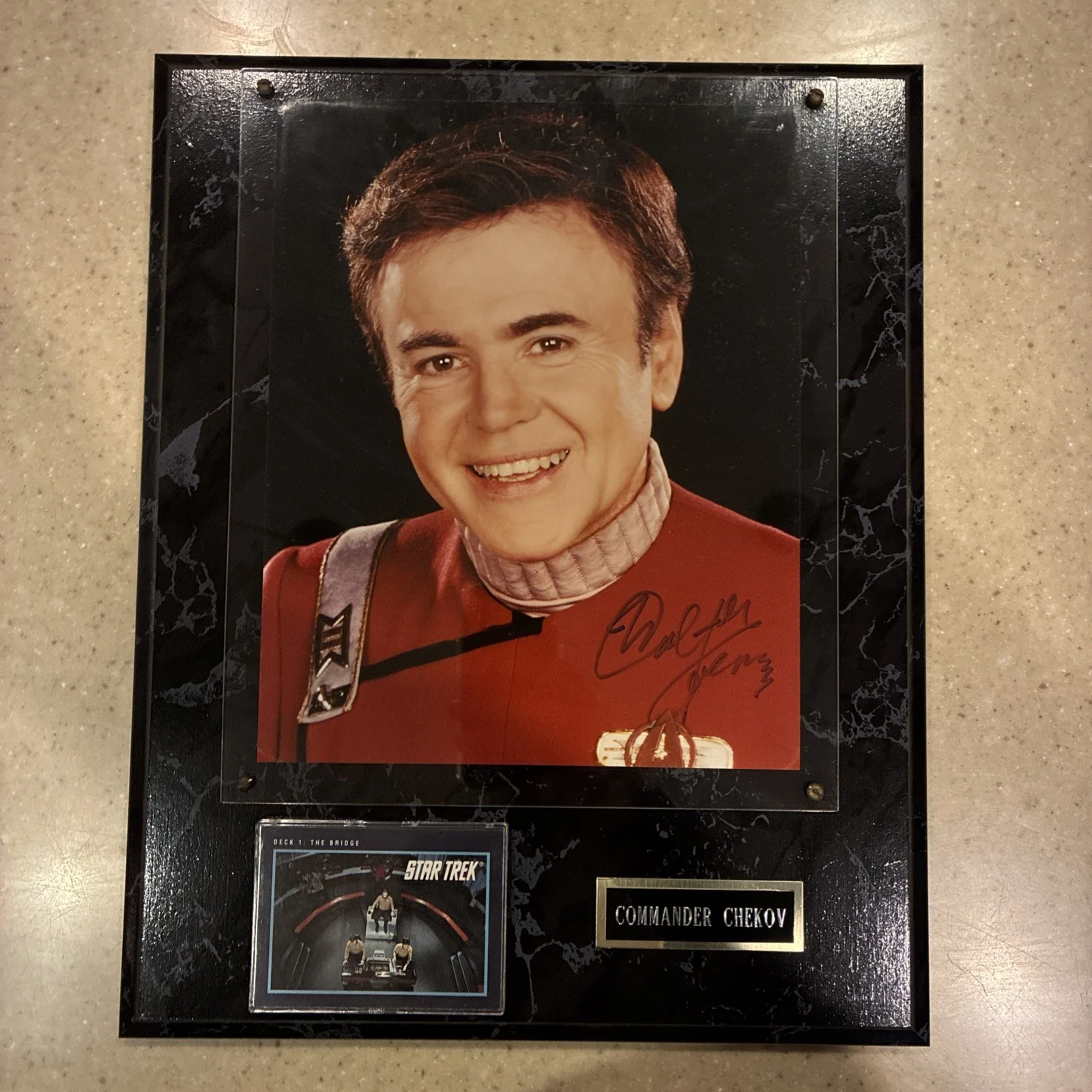 Walter Koenig — Star Trek SIGNED Walter Koenig 8 X 10 Print / Wall Plaque COA