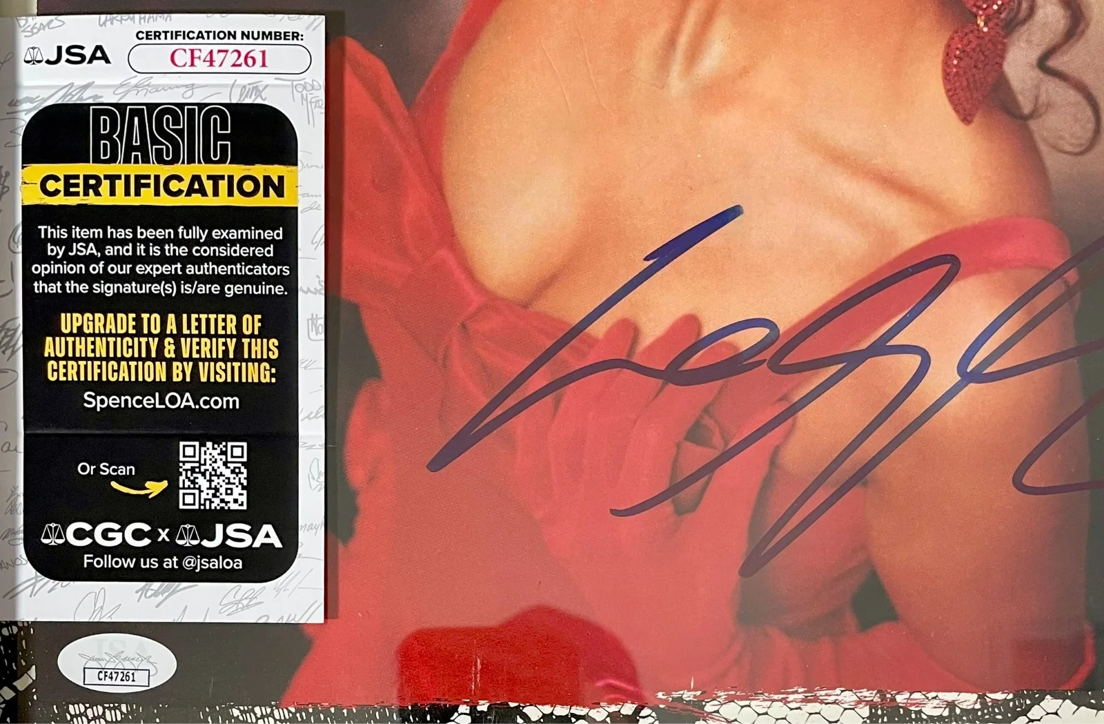 Sheena Easton — Sheena Easton Signed The Lover In Me Vinyl LP Framed Record Display Pop JSA COA, изображение 4