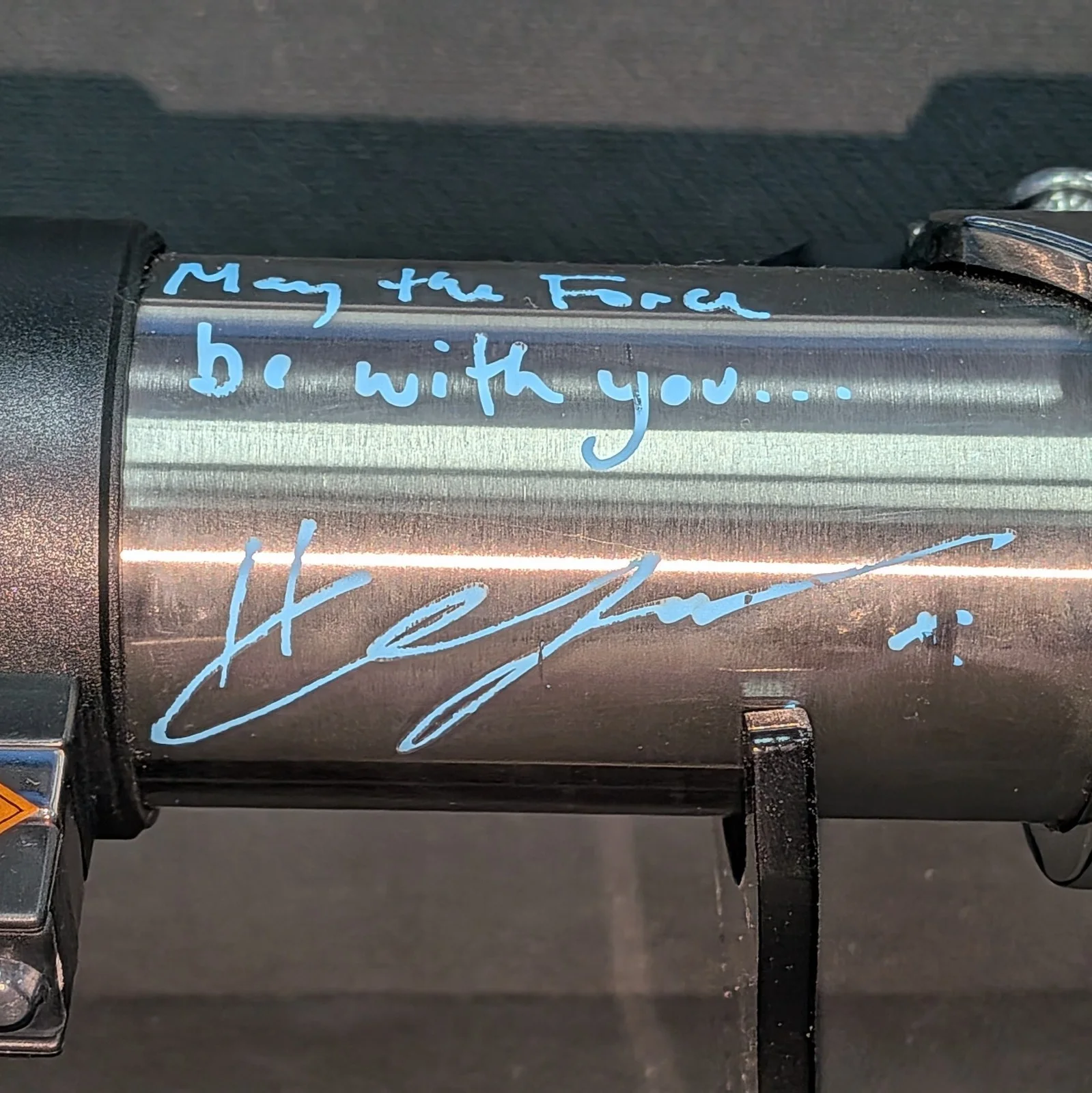 Hayden Christensen — Hayden Christensen Anakin Skywalker Autographed Signed Legacy Lightsaber WB JSA, изображение 4