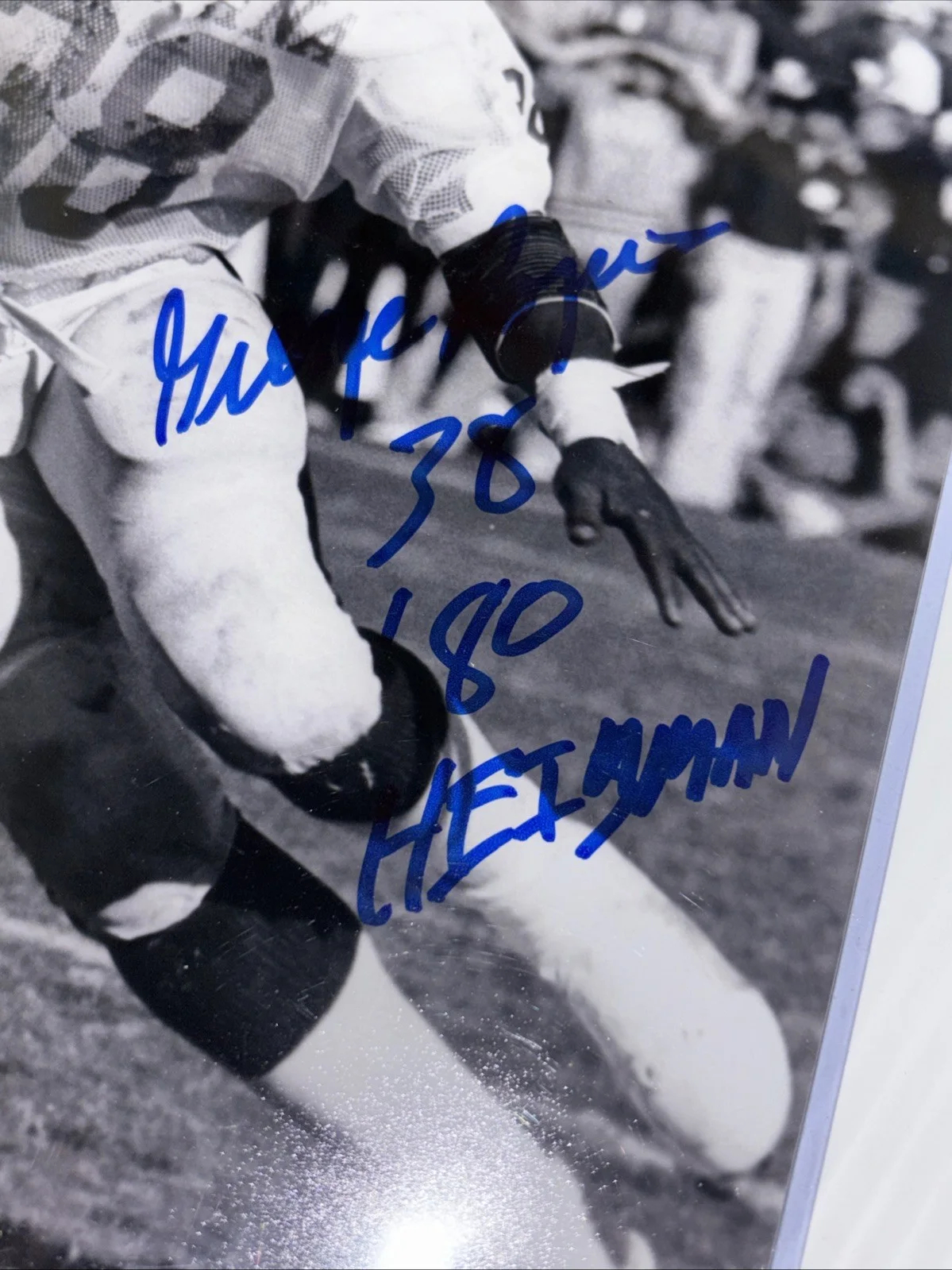 George Rogers Signed/Inscribed 8x10 Photo “‘80 Heisman” Saints Redskins COA, изображение 2