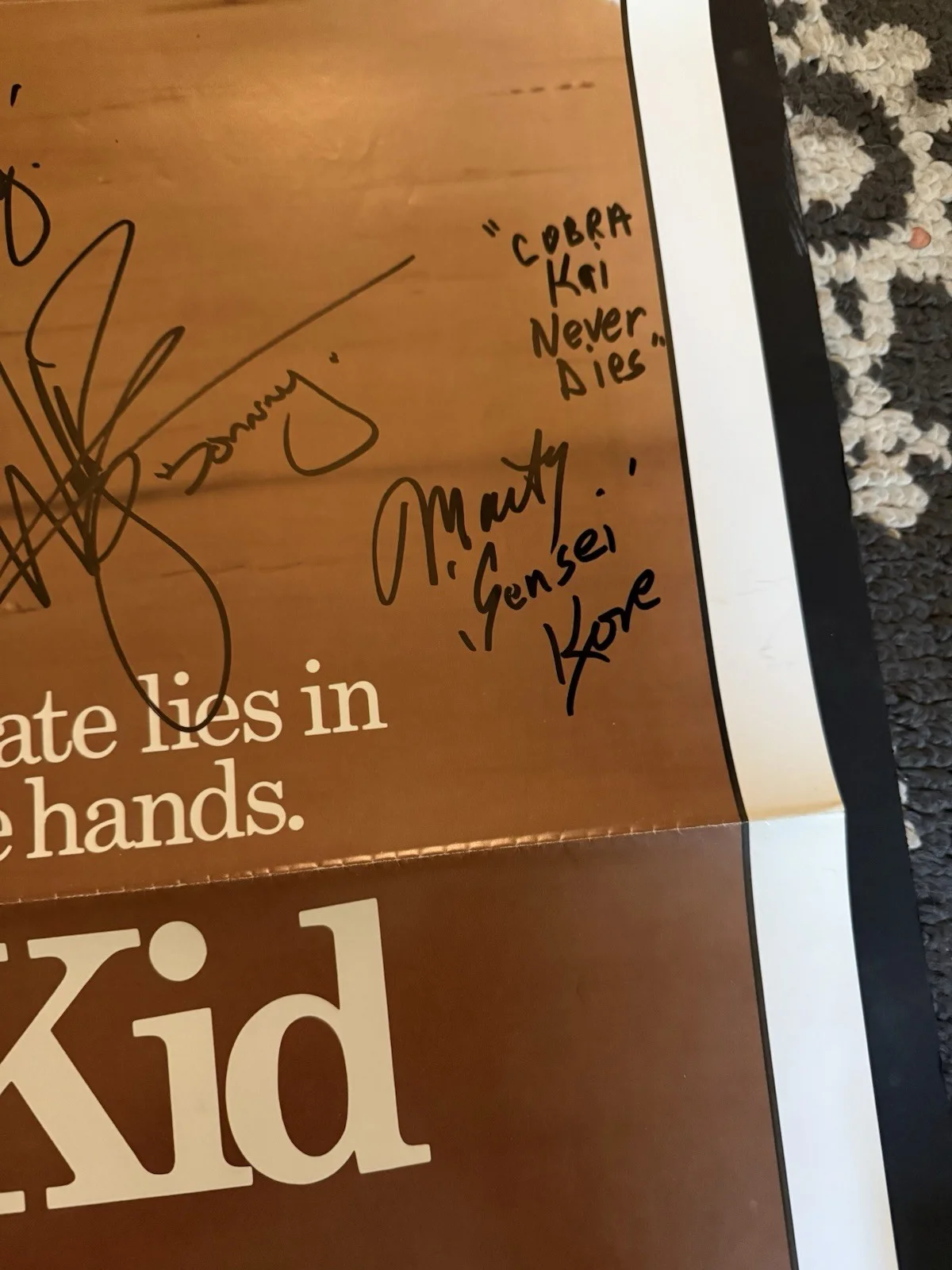 Ralph Macchio Martin Kove William Zabka Elizabeth Shue — Autographed Karate Kid 27 X 41 Poster Signed by Ralph Macchio Elizabeth Shue +2￼, изображение 5