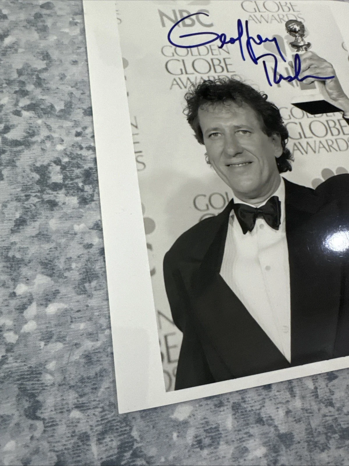 Geoffrey Rush Original Autograph 8 X 10 Photograph Golden Globes Movie Actor, изображение 2
