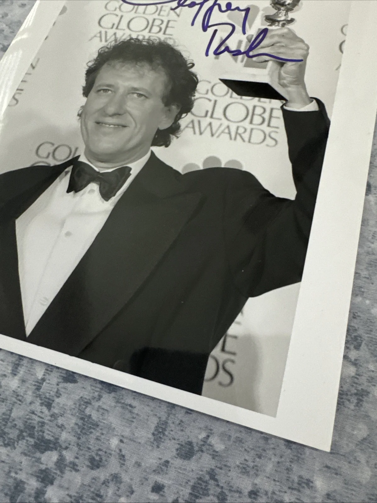 Geoffrey Rush Original Autograph 8 X 10 Photograph Golden Globes Movie Actor, изображение 3
