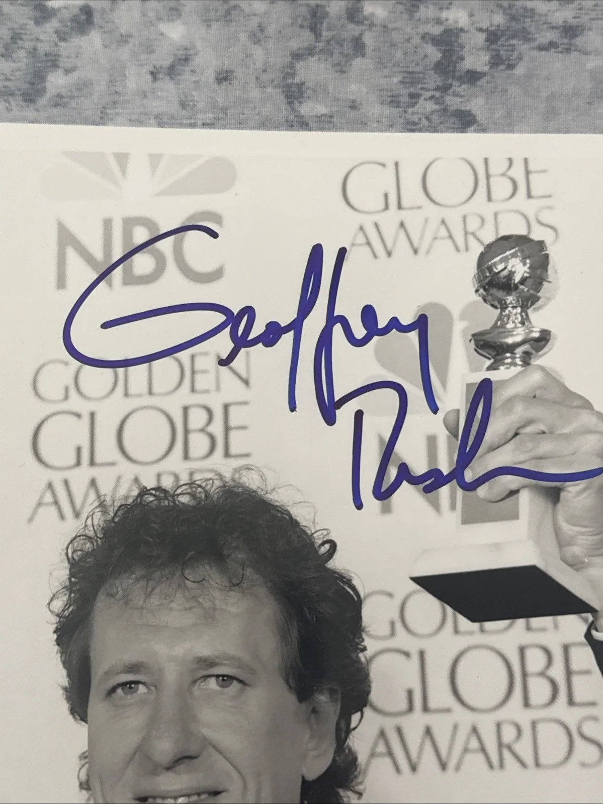 Geoffrey Rush Original Autograph 8 X 10 Photograph Golden Globes Movie Actor, изображение 4