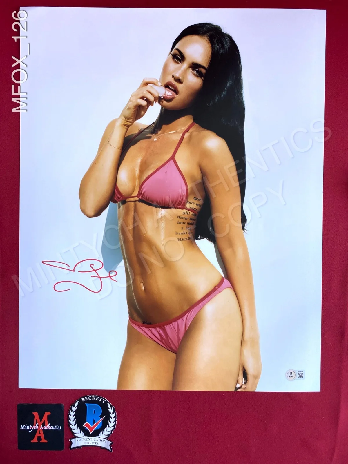 Megan Fox — Megan Fox autographed signed 16x20 photo Beckett Transformers Jennifer's Body