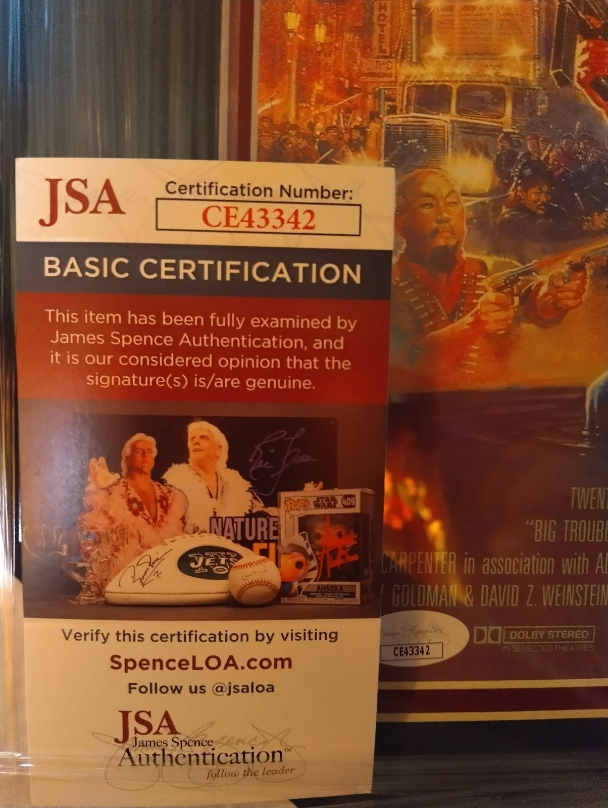 Kurt Russell signed coa JSA, image 2