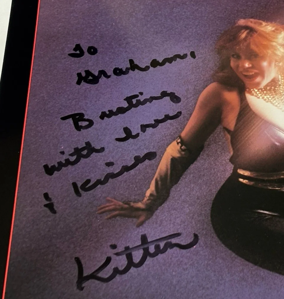 1980s Adult Video Star Legend KITTEN NATIVIDAD Signed Promo Flyer, изображение 2