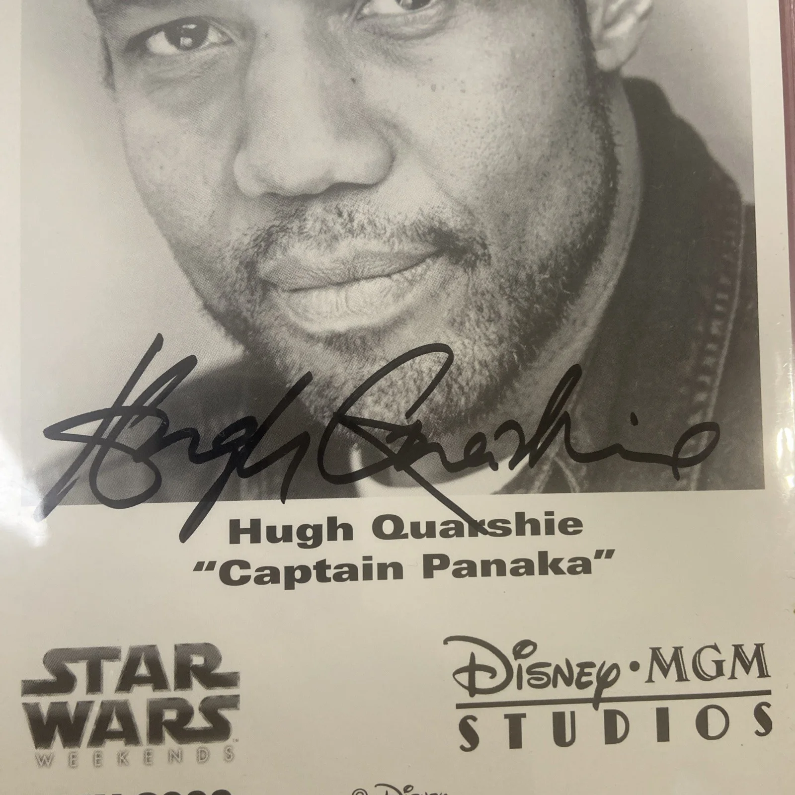 Hugh Quarshie ‘Captain Panaka ’ Star Wars Signed 5 1/2 x 8 Photo -Disney, изображение 2