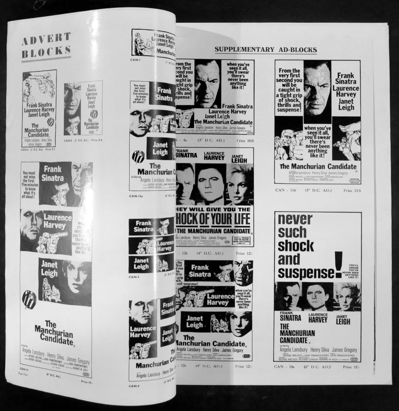 MANCHURIAN CANDIDATE 1962 Frank Sinatra, Laurence Harvey UK PRESSBOOK, изображение 2