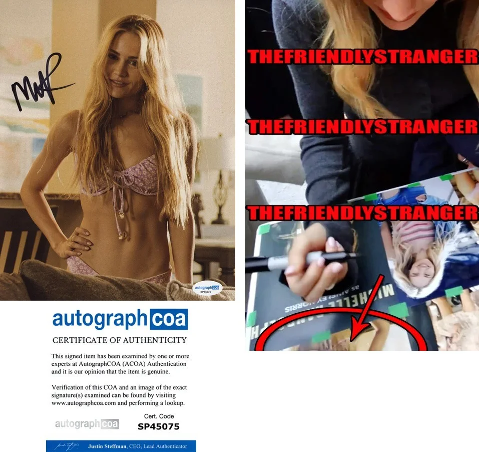 Michelle Randolph — Michelle Randolph signed "LANDMAN" 8x10 Photo EXACT PROOF i Hot SEXY Bikini ACOA