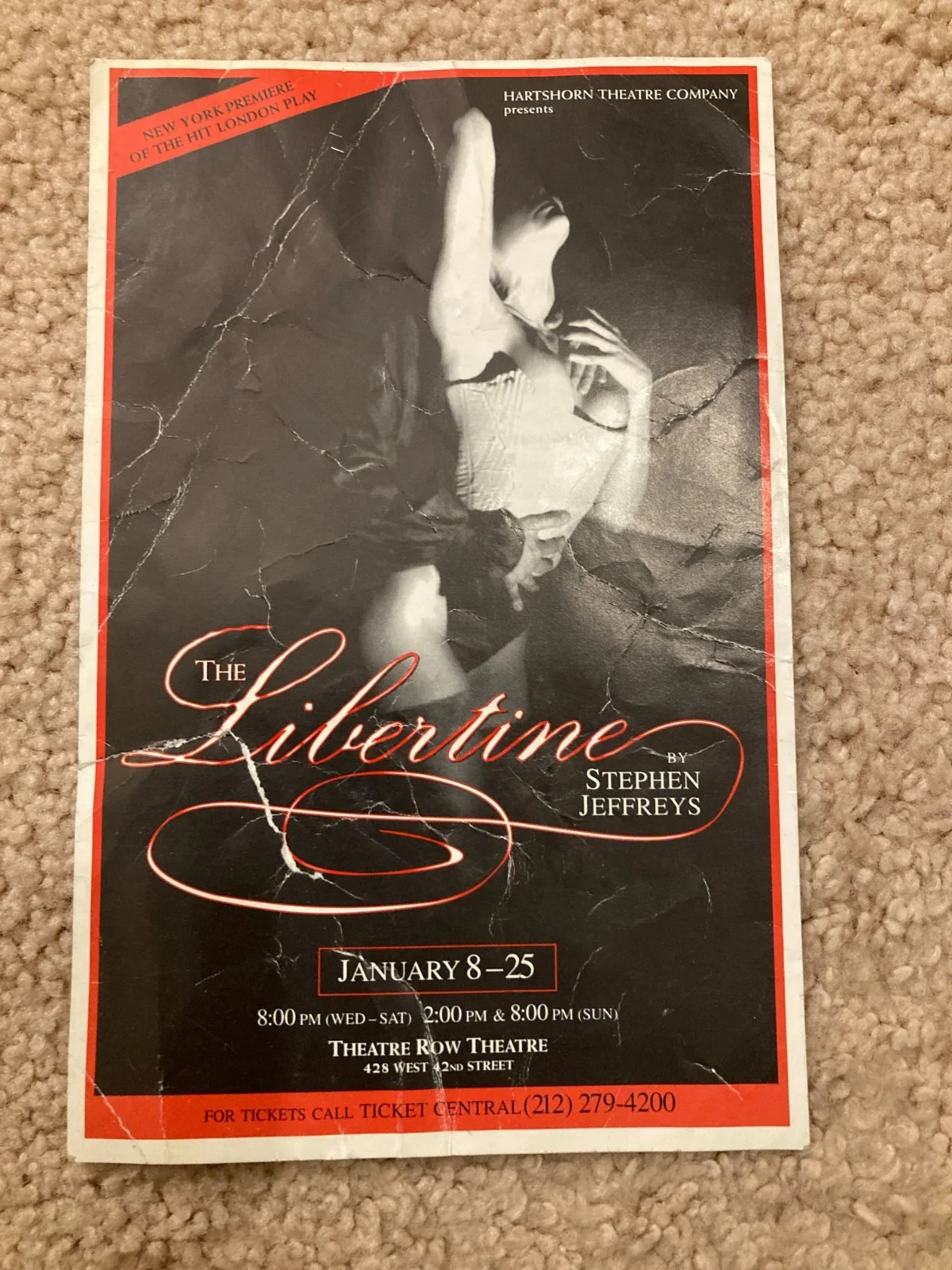 Mark Vietor, Carrie Preston, Tod Randolph — Mark Vietor Carrie Preston Tod Randolph Signed Auto The Libertine Postcard COA, image 2