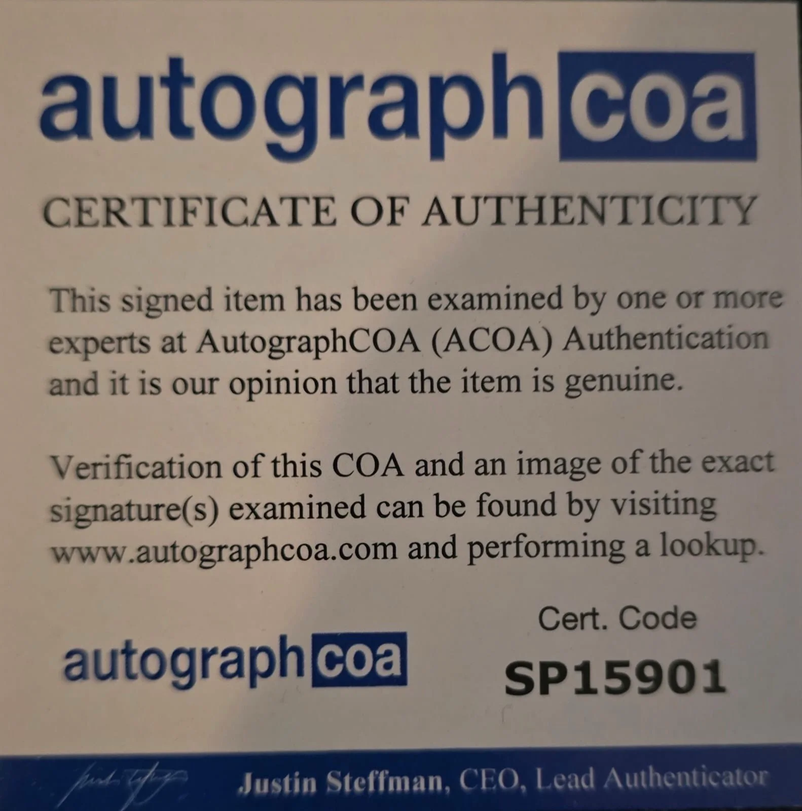 Denise Richards & Daniel Naprous signed 8x10 James Bond ACOA IP, image 2