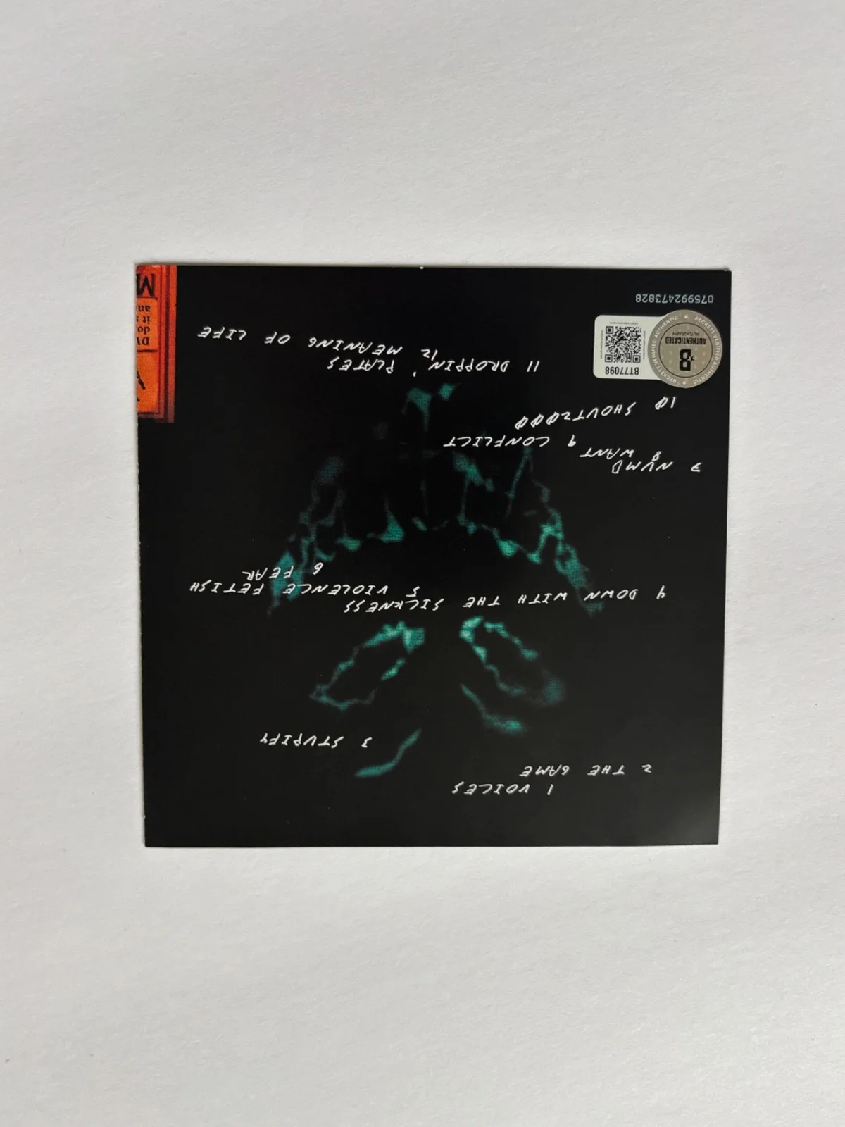 DAVID DRAIMAN SIGNED DISTURBED DOWN WITH THE SICKNESS CD COVER FRAMED BAND BAS, image 3