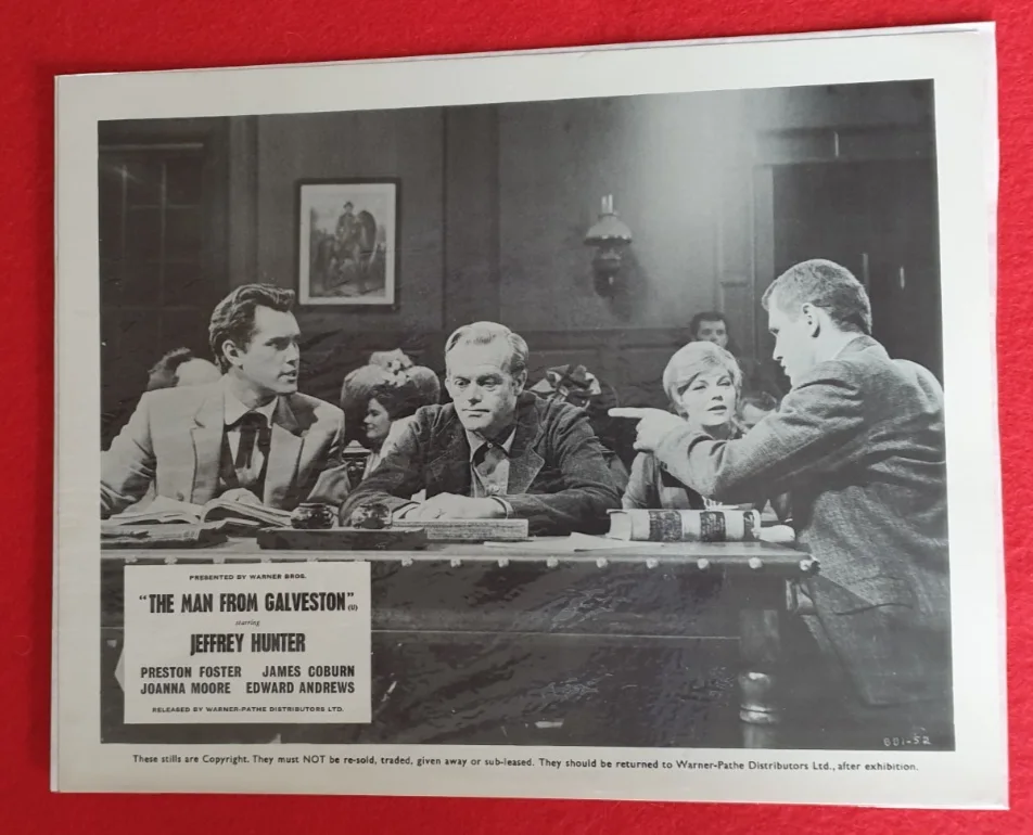 The Man from Galveston 4 Original Press Photos – Jeff Chandler – A4 Film Stills, изображение 3
